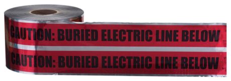 Ideal 42-251 Tape - Caution Buried Electric Line (Red) 6" X 1000Ft