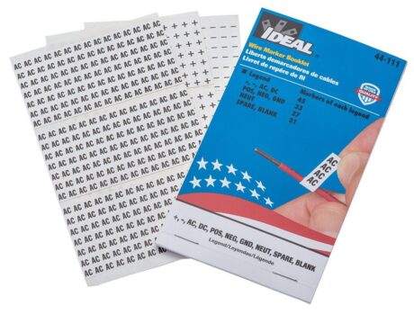 Ideal 44-111 Wire Marker Books Legend: Assorted