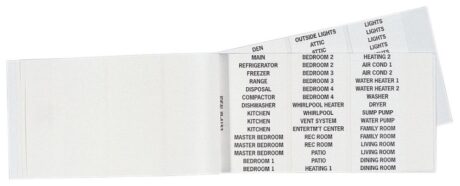 Ideal 44-152 Wire Marker Book 1" X 5"