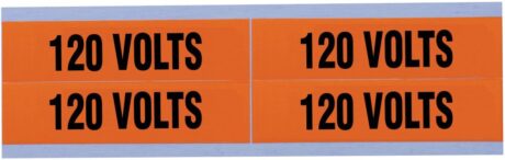 Ideal 44-353 Marker Cards Medium 1-1/8 X 4-1/2" Legend 120V