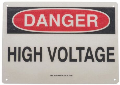 Ideal 44-862 Safety Sign - High Voltage - 10" X 14" Rf