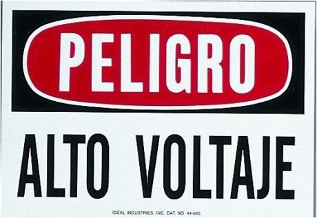 Ideal 44-881 Danger High Voltage Keep Out