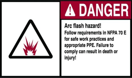 Ideal 44-895 Nec Arc Flash Danger Label 4X6