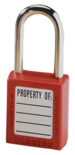 Ideal 44-916 Padlock -Red Safety Lockout