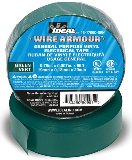 Ideal 46-1700C-GRN Electrical Vinyl Tape