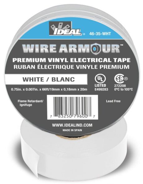 Ideal 46-35-WHT 3/4 Vinyl Tape