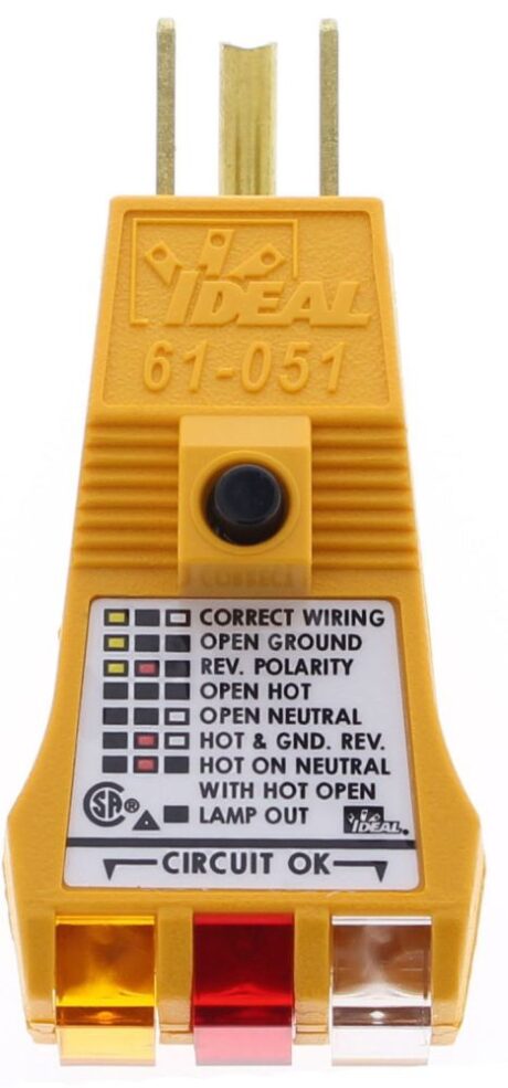 Ideal 61-051 E-Z Check Plus Gfci Circuit Tester