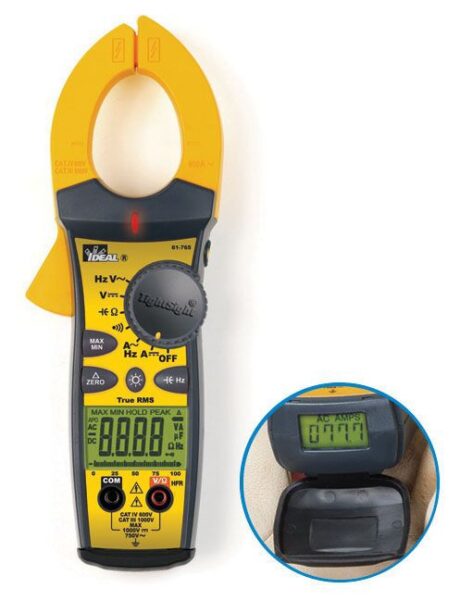 Ideal 61-765 660A Ac/Dc Clamp Meter With Tightsight Trms