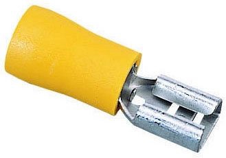 Ideal 84-9601 Vinyl Insulated Female Disconnect Terminal #12 To #10 Awg  .250" Tab