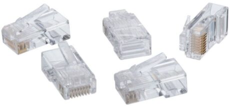 Ideal 85-344 Rj-11 4-Pos Round Mod Plugs (25/Card)