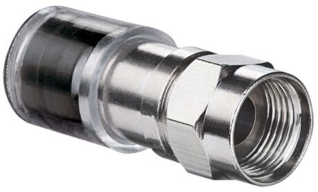 Ideal 89-045 Rg-6 Quad Compression Connector 50/Jar - Image 1