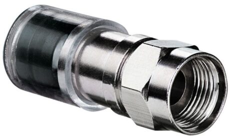 Ideal 89-1545 Rg-6 Quad Compression Connector 1500/Pack - Image 1