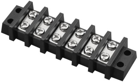 Ideal 89-206 Terminal Strip 6 Circuit Cap.