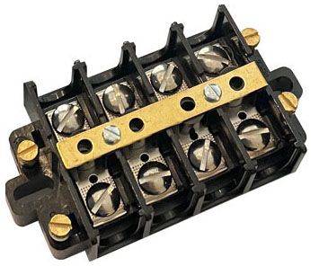 Ideal 89-505 Base Mount Double Row Terminal Block 4Pl
