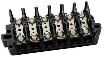 Ideal 89-506 Base Mount Double Row Terminal Block 6 Pl