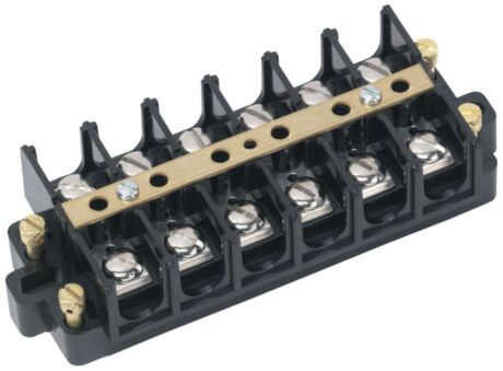 Ideal 89-507 Base Mount Double Row Terminal Block 6Pl