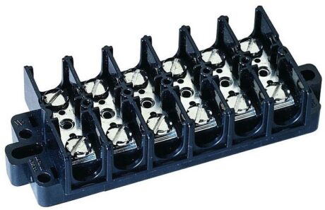 Ideal 89-508 Base Mount Double Row Terminal Block 8 Pl