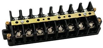 Ideal 89-509 Base Mount Double Row Terminal Block 8Pl