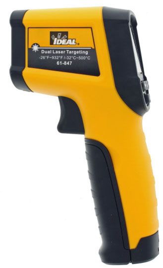 Ideal 61-847 Dual Laser Targeting 12:1 Irt -26 To 932F (-32 To 500C)