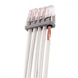 Ideal 30-1687 In-Sure Push-In Connector 87 5-Port Gray 3000/Box