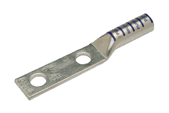 Penn-Union BBLU-6D-2TC38 2-Hole Copper Crimp Lug