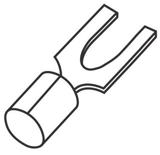 Penn-Union BS1B-8 16-14 Fork Terminal