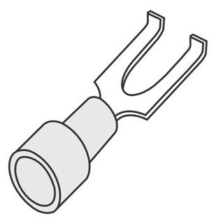 Penn-Union BSF4C-10 12-10 Insulated Fork Terminal