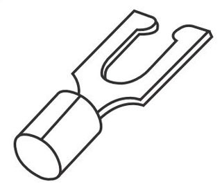 Penn-Union BS1B-10 16-14 Fork Terminal