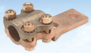 Penn-Union RA-07-2N 3/4 2-Hole Bronze Terminal Lug